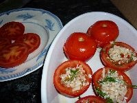 &quot;Schnelle&quot;, gefüllte Tomaten - ntomates jemistes grigores